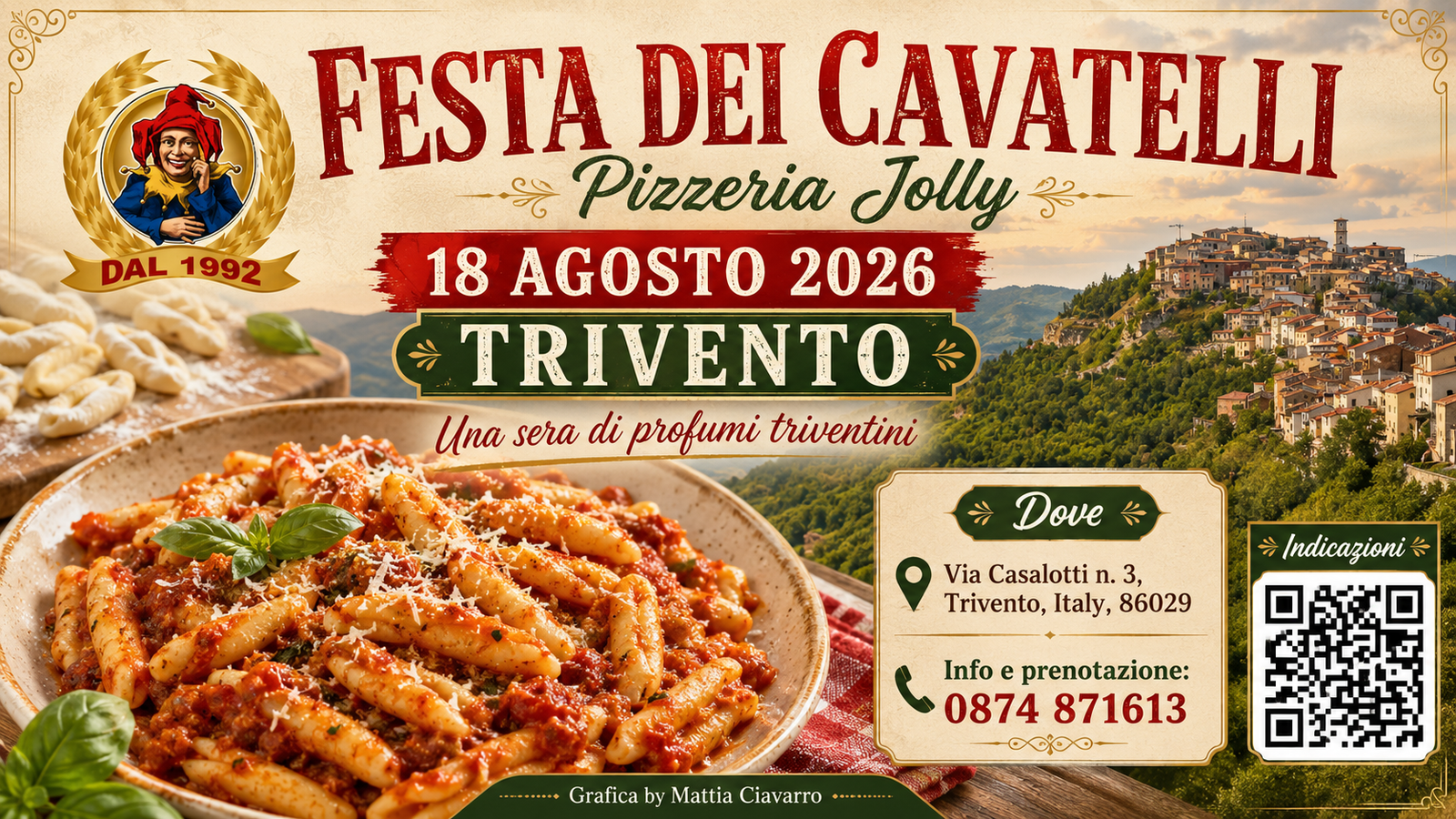 Festa dei Cavatelli Jolly Trivento locandina evento